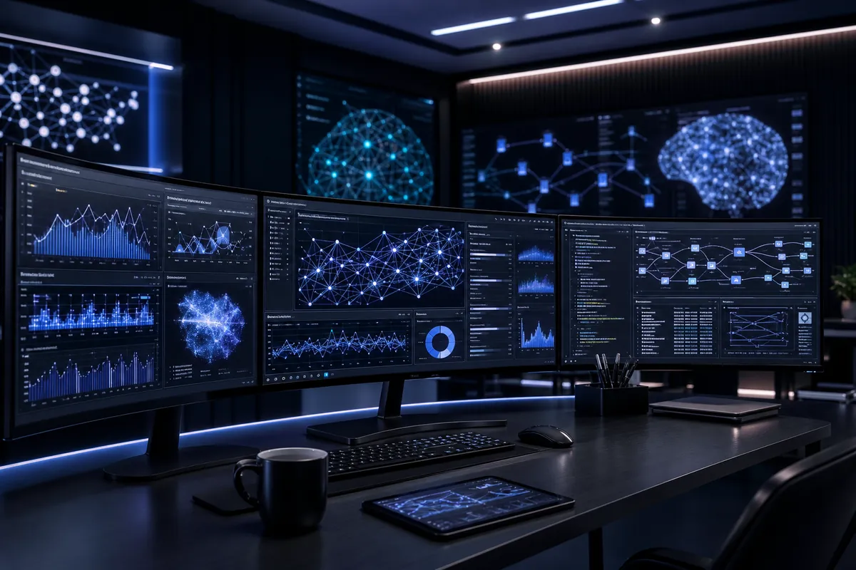 Machine-learning models visualised on dashboards