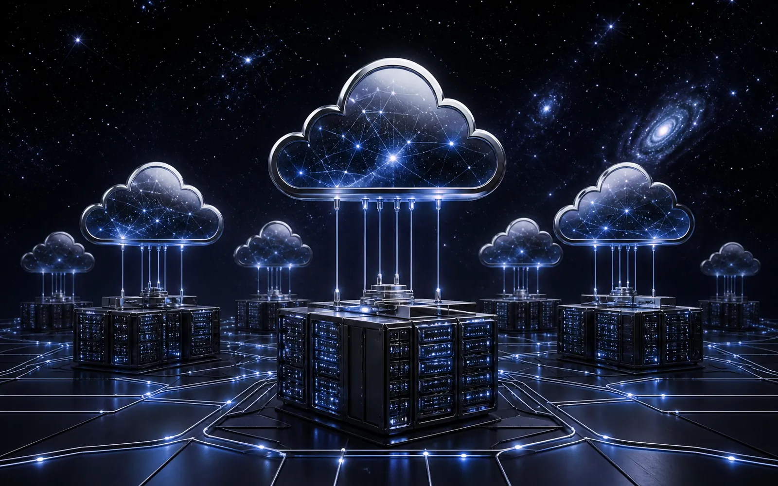 Cloud infrastructure illustration