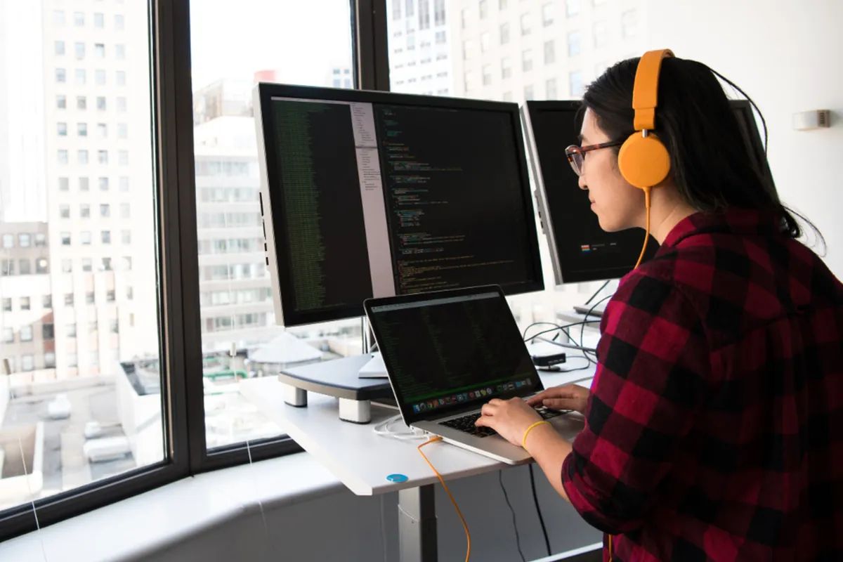 Developer coding across multiple screens
