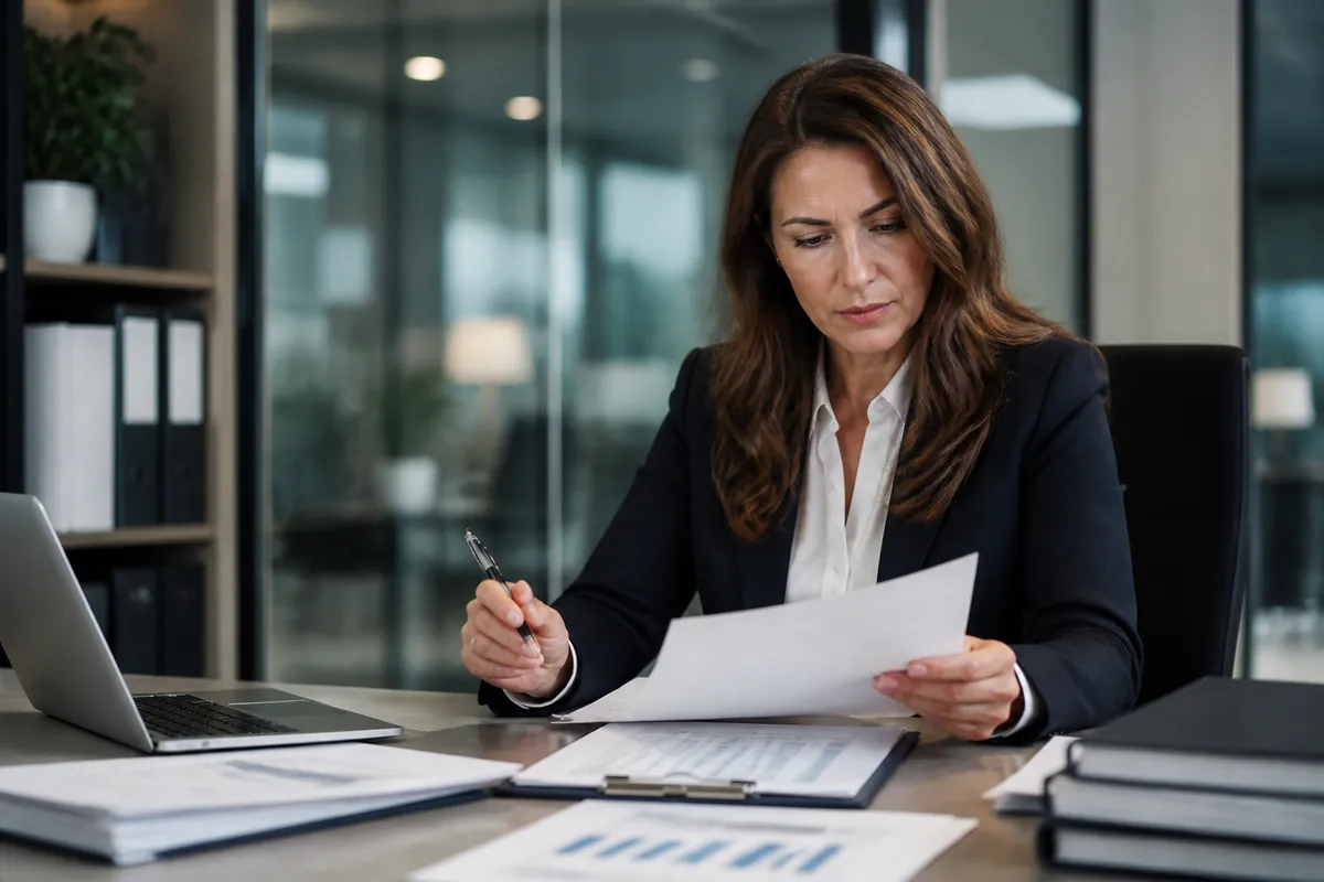 Security lead reviewing compliance documents